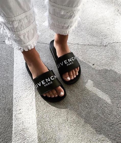 black givenchy slides women|Givenchy sandals size chart.